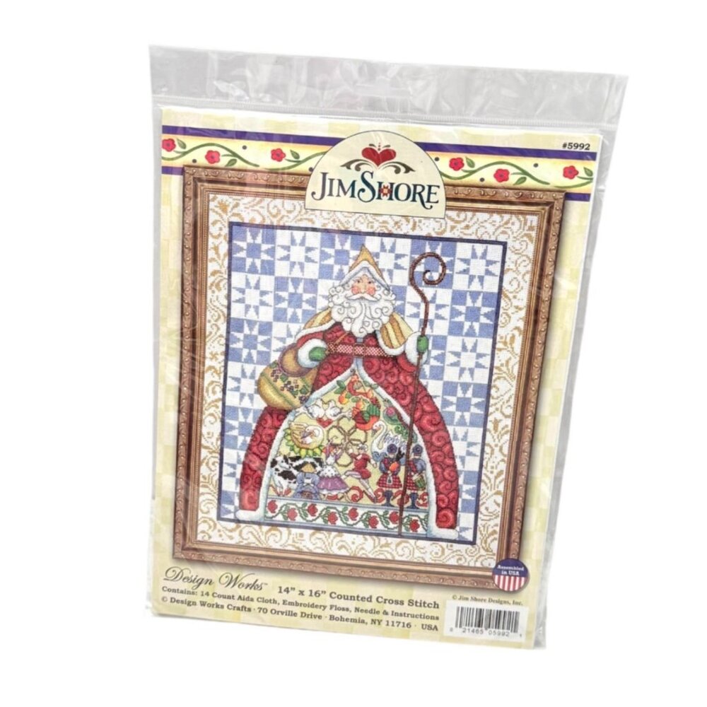 Design Works Jim Shore Cross Stitch Kit 12 Days of Christmas 14 x 16 New